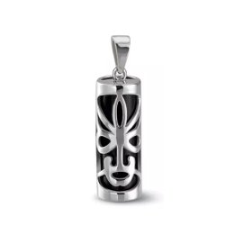 Colgante Tiki Sagesse de plata y ónix