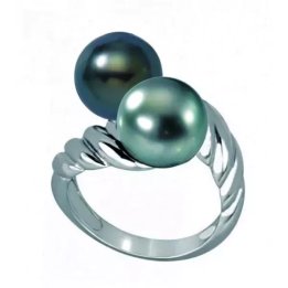 Ring Solène aus Silber mit Tahiti-Perlen