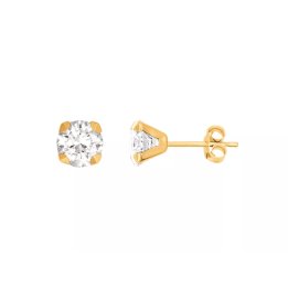 Ohrringe aus 18 Karat Gelbgold mit Zirkonia