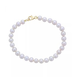 Pulsera Aurore de perlas cultivadas de agua dulce blancas