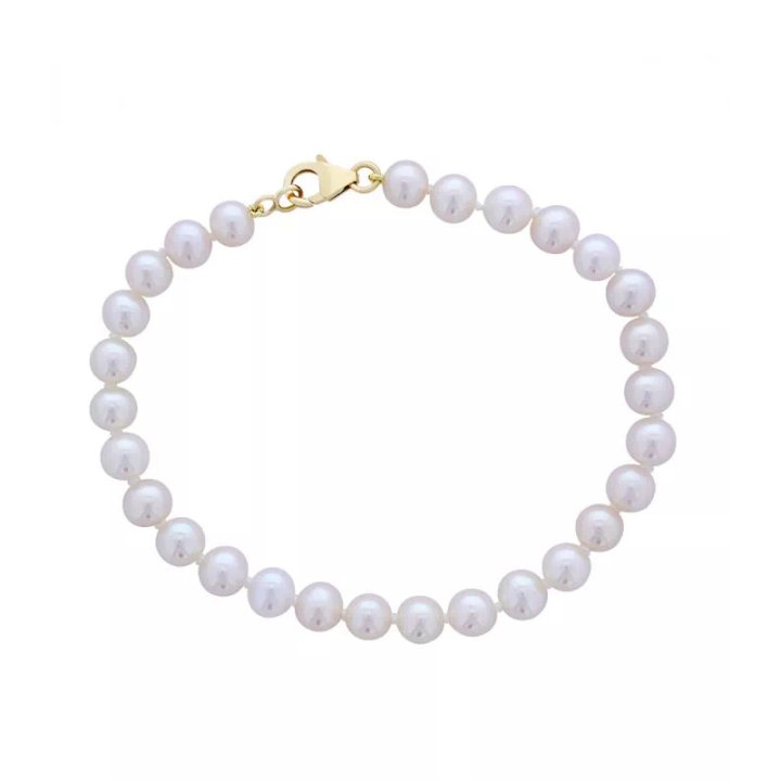 Pulsera Aurore de perlas cultivadas de agua dulce blancas