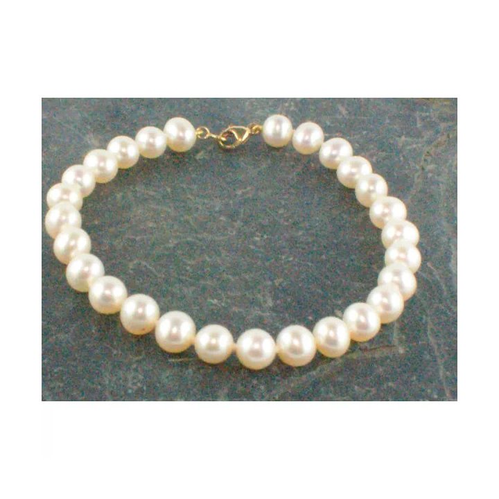 Bracciale Aurore di perle coltivate d'acqua dolce bianche