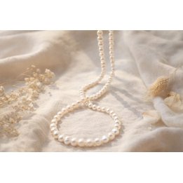 Sautoir de perles eau douce blanches Sophia