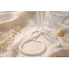 Sautoir de perles eau douce blanches Sophia