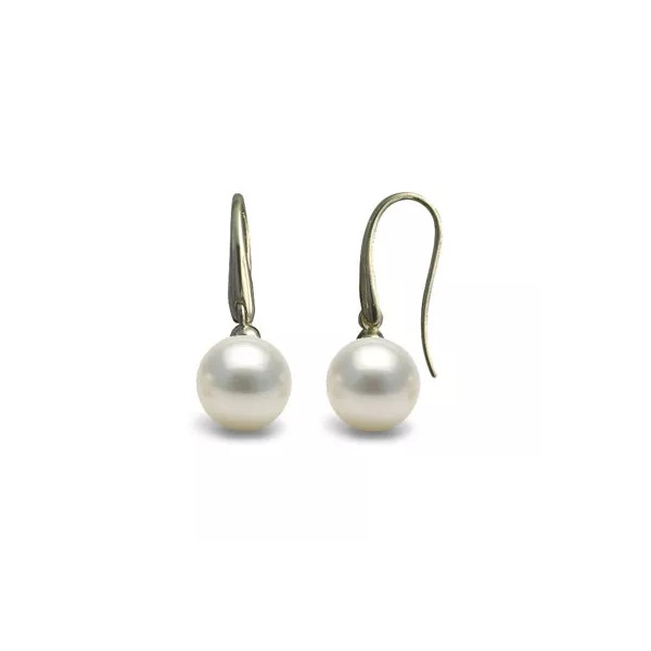 Boucles d'oreilles crochets  Argent et perles de Culture blanches